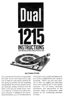 Dual 1215-Owners-Manual 